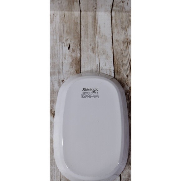 Sidekick Corning Ware Baking Dish White P-140-5 Oven Microwave Safe - Picture 3 of 7
